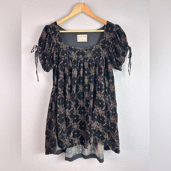 Free People Summer Camp Velvet Fall Mini Dress Tunic - Picture 1 of 9